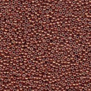 Miyuki Rocailles Perlen 4mm 4212 Duracoat galvanized dark Berry 20gr